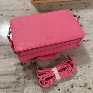 Matt & Nat Vegan Leather Franca Crossbody Bag in Rosebud